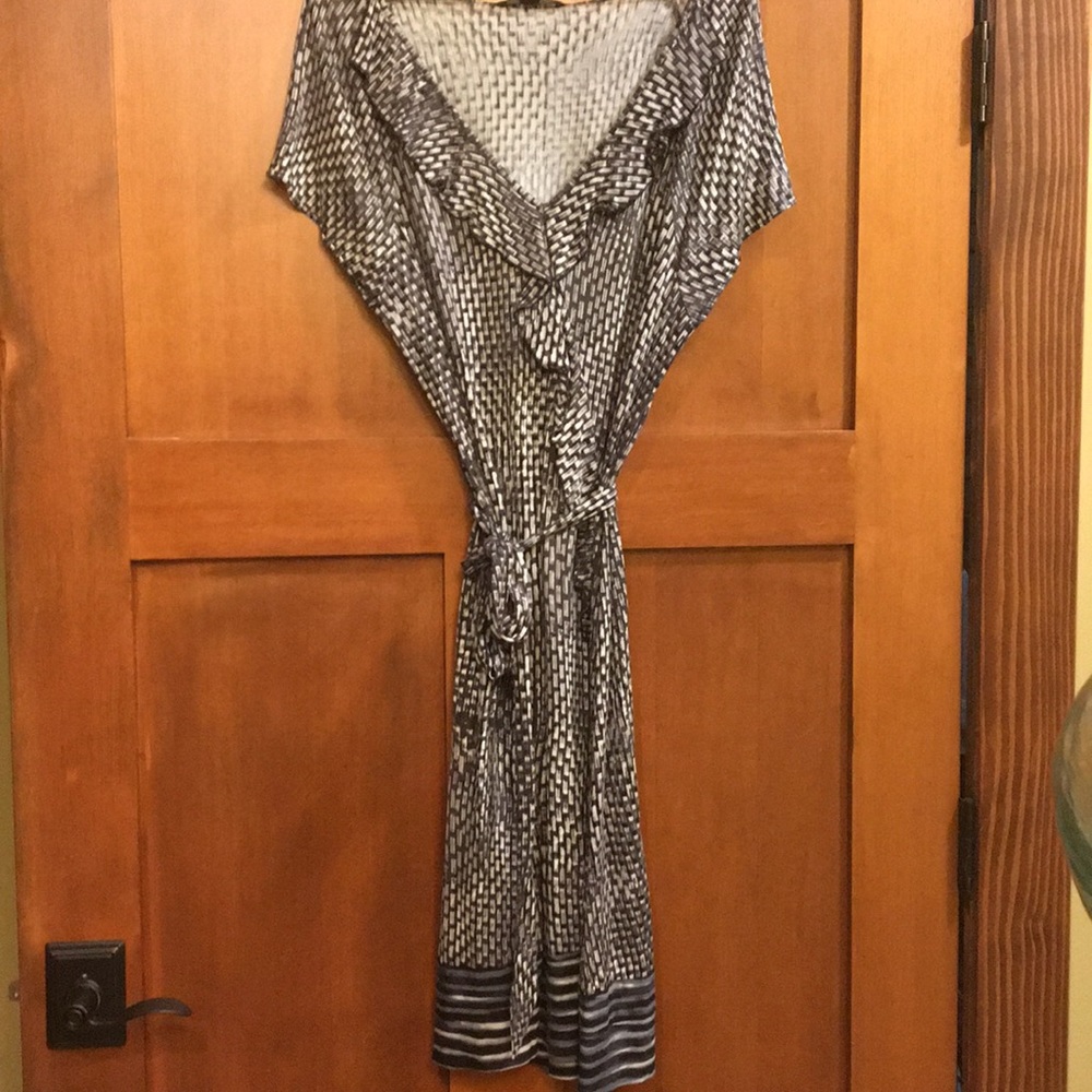 Dress Banana Republic dress silk black white
